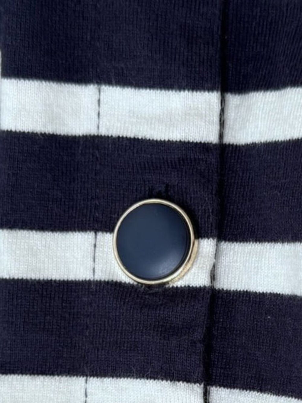 Sézane Navy and White Striped Noan Marinière Sweater - Picture 8 of 11